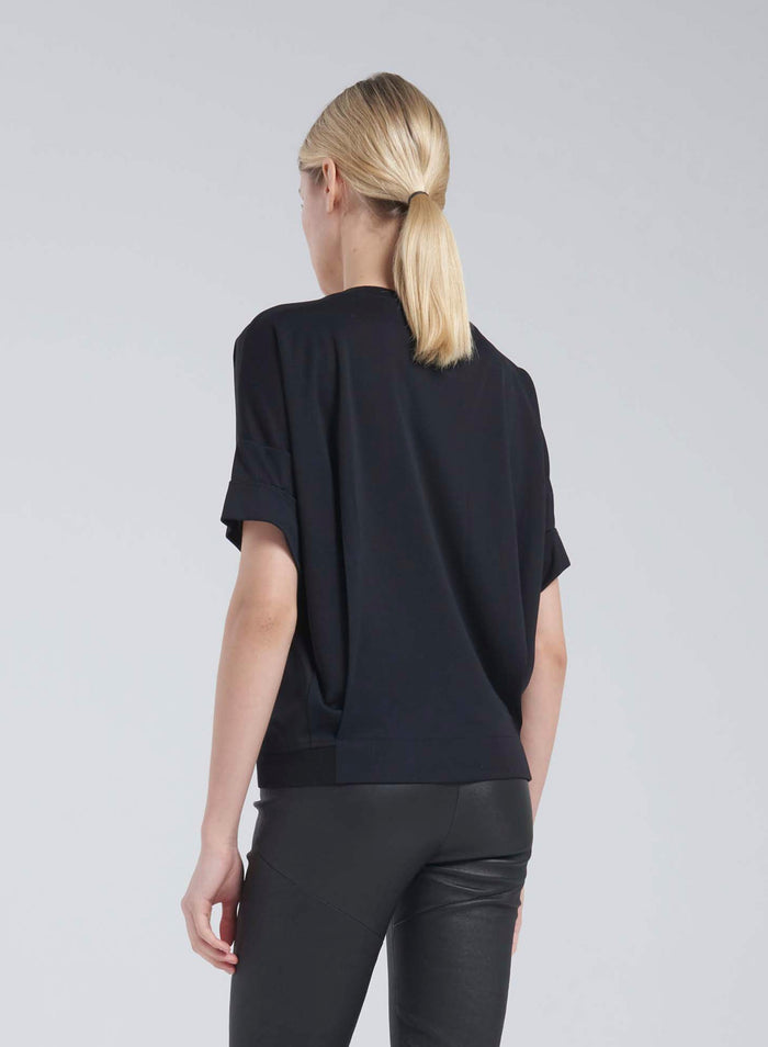 Lorena Antoniazzi T-SHIRT IN TWILL DI SETA Convenienza