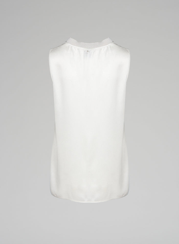 Lorena Antoniazzi TOP IN TWILL DI SETA Novità
