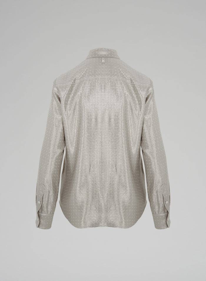 Lorena Antoniazzi CAMICIA IN LUREX Sconto