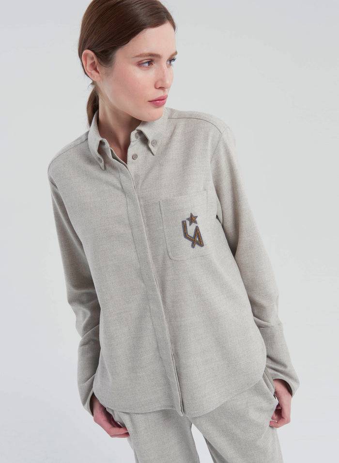 Lorena Antoniazzi CAMICIA IN FLANELLA Outlet