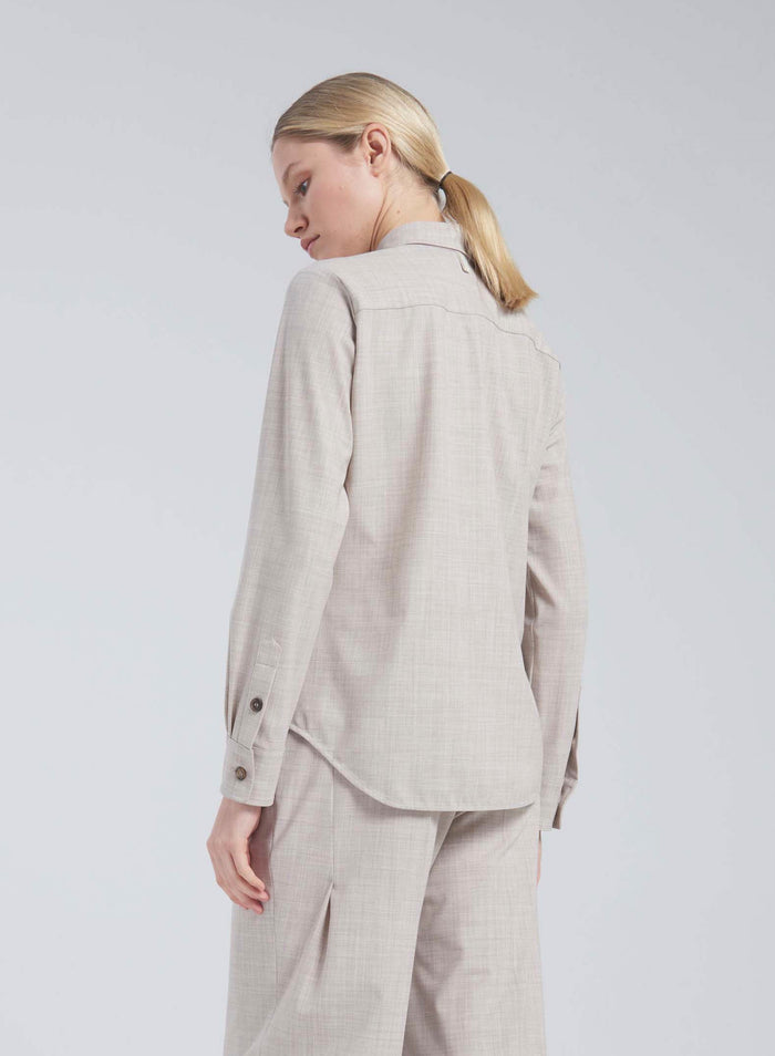 Lorena Antoniazzi CAMICIA IN LANA STRETCH In Vendita