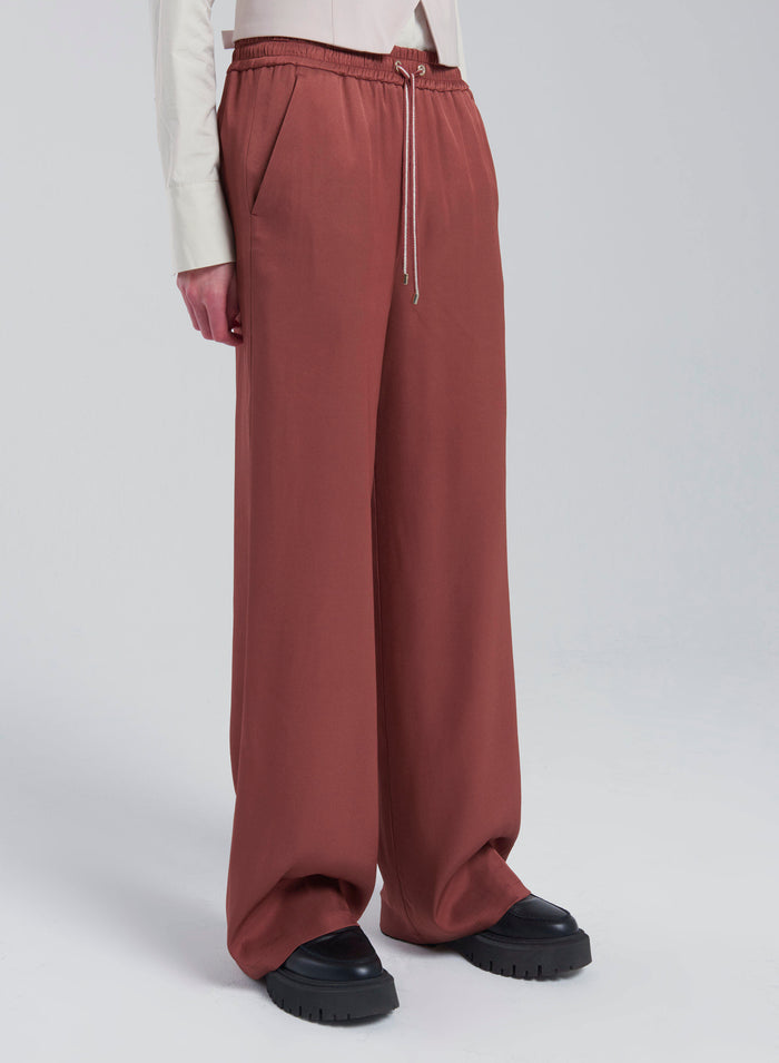 Lorena Antoniazzi PANTALONI IN TWILL DI SETA 2025
