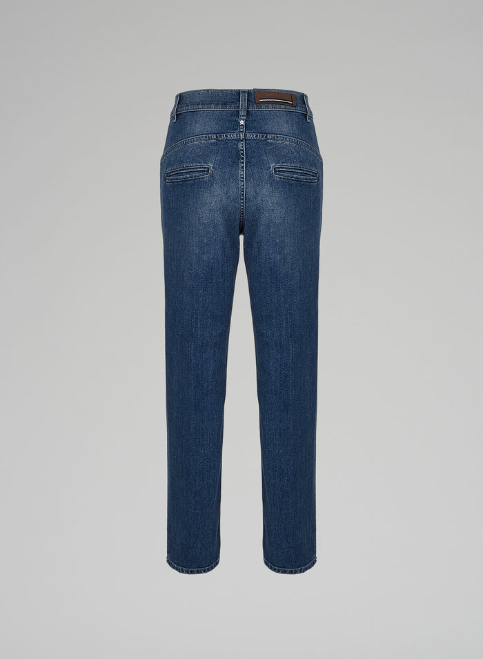 Lorena Antoniazzi PANTALONI DRITTI IN DENIM Soddisfazione Garantita
