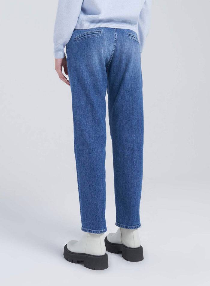 Lorena Antoniazzi PANTALONI DRITTI IN DENIM Soddisfazione Garantita