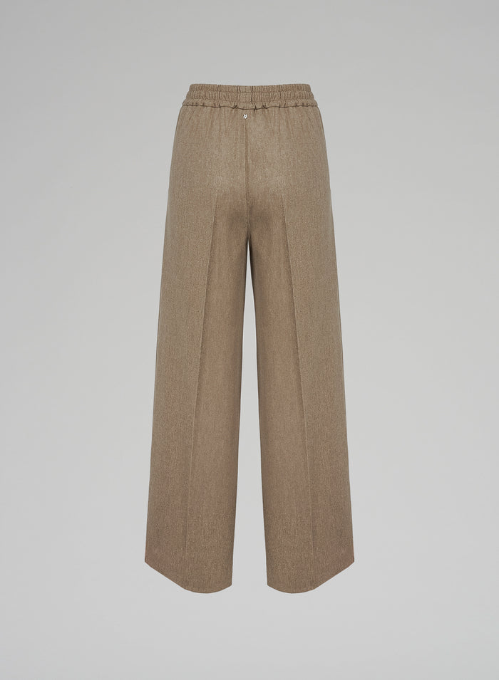 Lorena Antoniazzi PANTALONI IN FLANELLA STRETCH Sottocosto