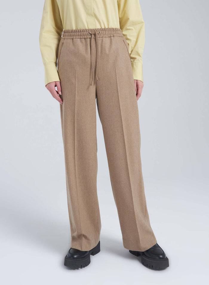 Lorena Antoniazzi PANTALONI IN FLANELLA STRETCH Sottocosto