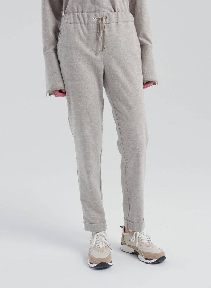 Lorena Antoniazzi JOGGERS IN FLANELLA Novità