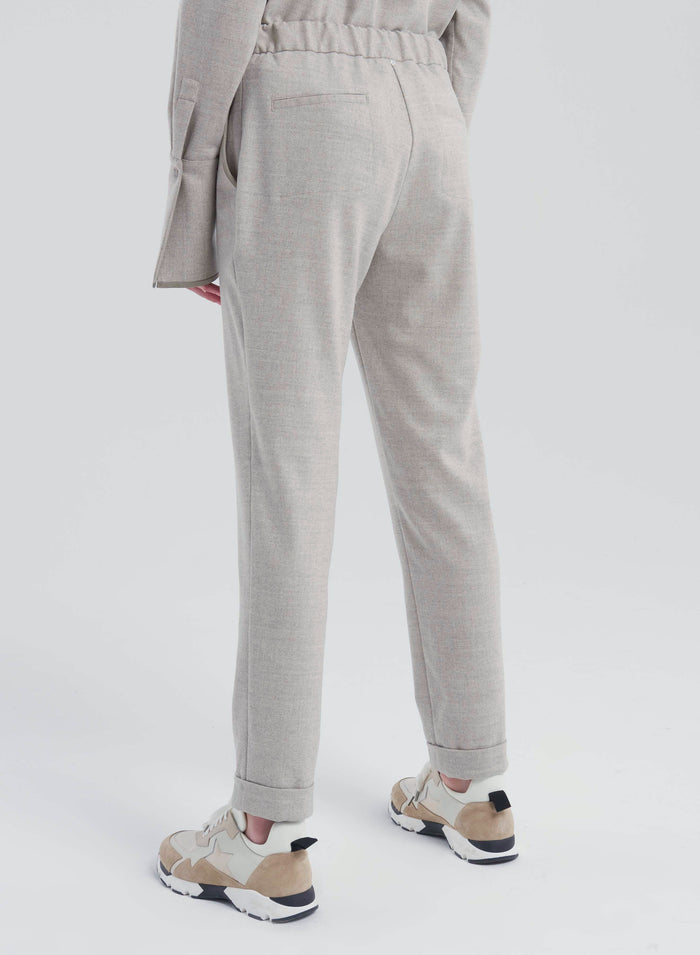 Lorena Antoniazzi JOGGERS IN FLANELLA Novità