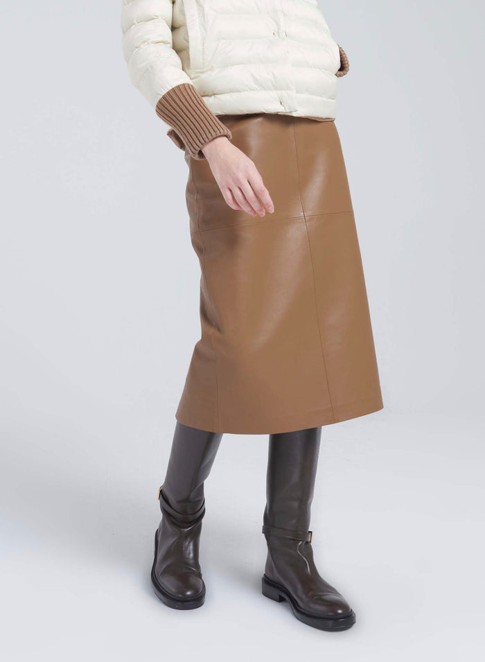 Lorena Antoniazzi GONNA MIDI IN NAPPA In Vendita
