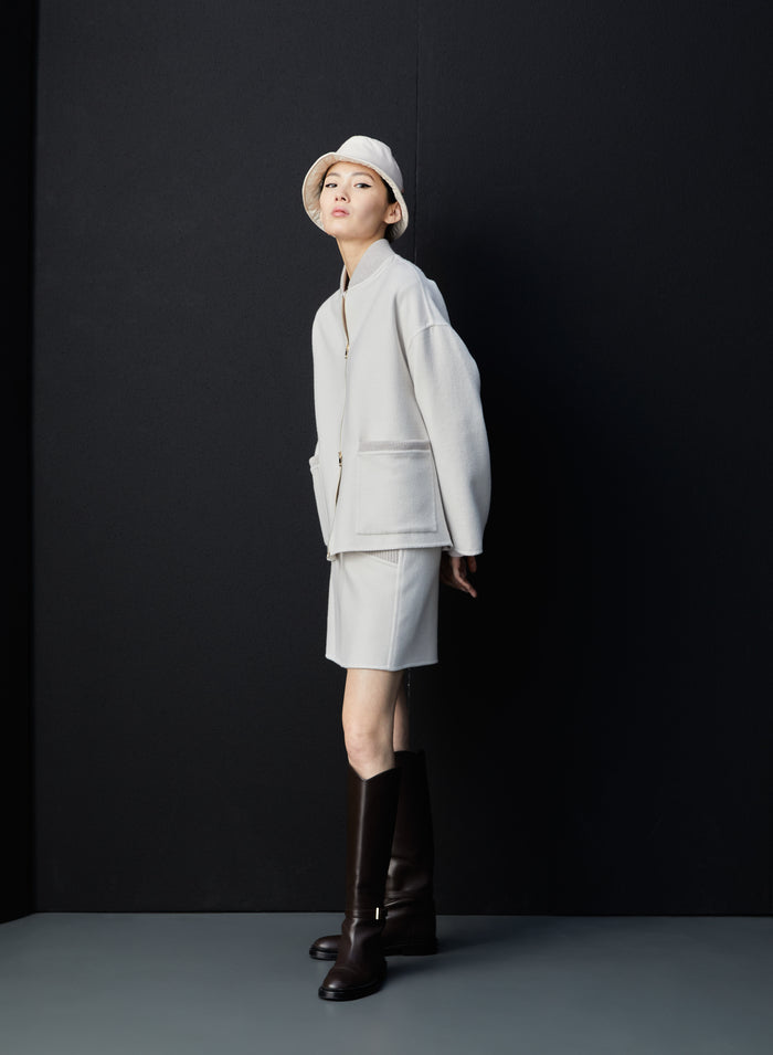 Lorena Antoniazzi MINI GONNA IN LANA E ANGORA Vendite Flash