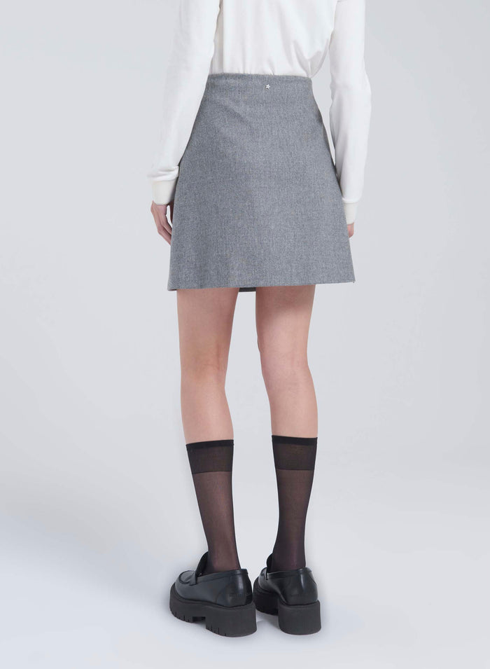 Lorena Antoniazzi MINI GONNA IN LANA Negozio