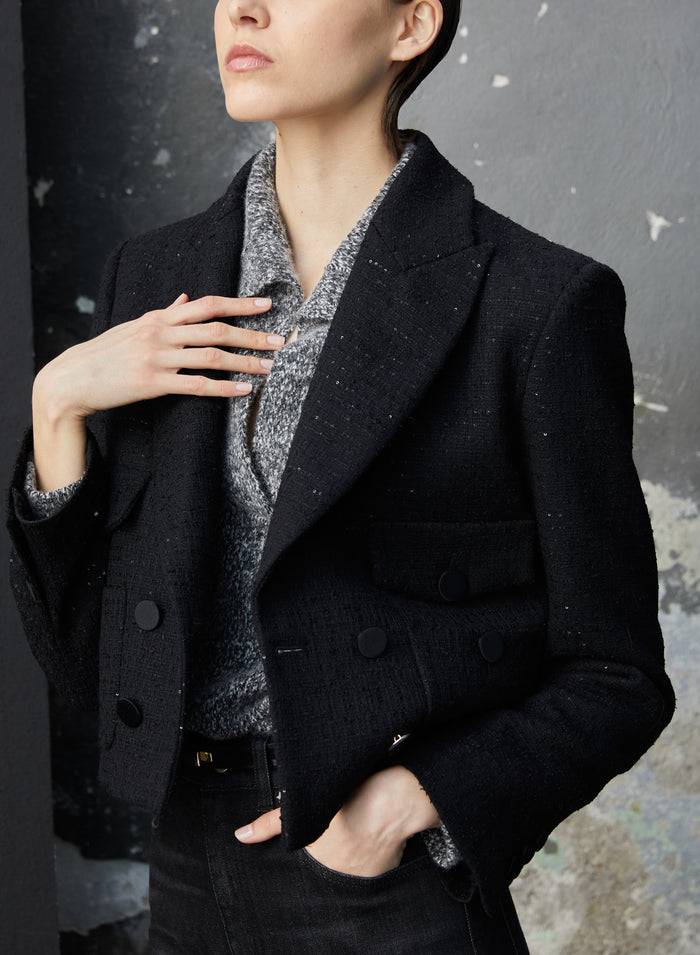 Lorena Antoniazzi GIACCA CROP IN LANA 2025