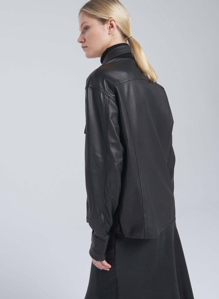 Lorena Antoniazzi CAMICIA IN PELLE Fino Al -60%