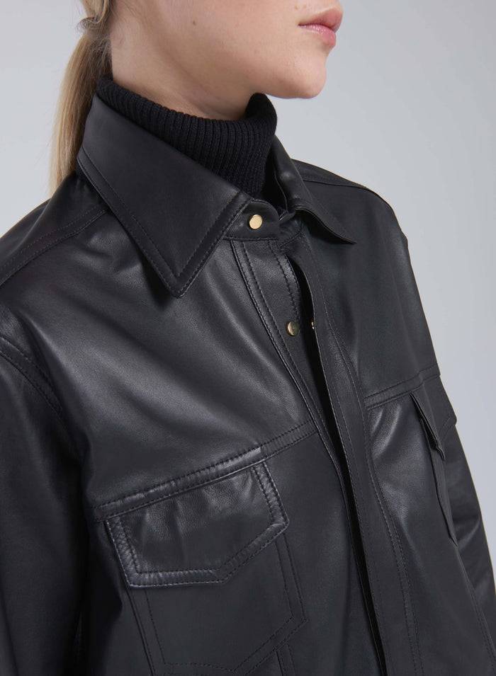 Lorena Antoniazzi CAMICIA IN PELLE Fino Al -60%