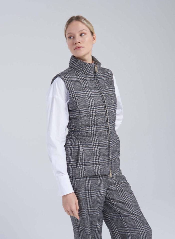 Lorena Antoniazzi GILET IMBOTTITO IN LANA E ALPACA Convenienza