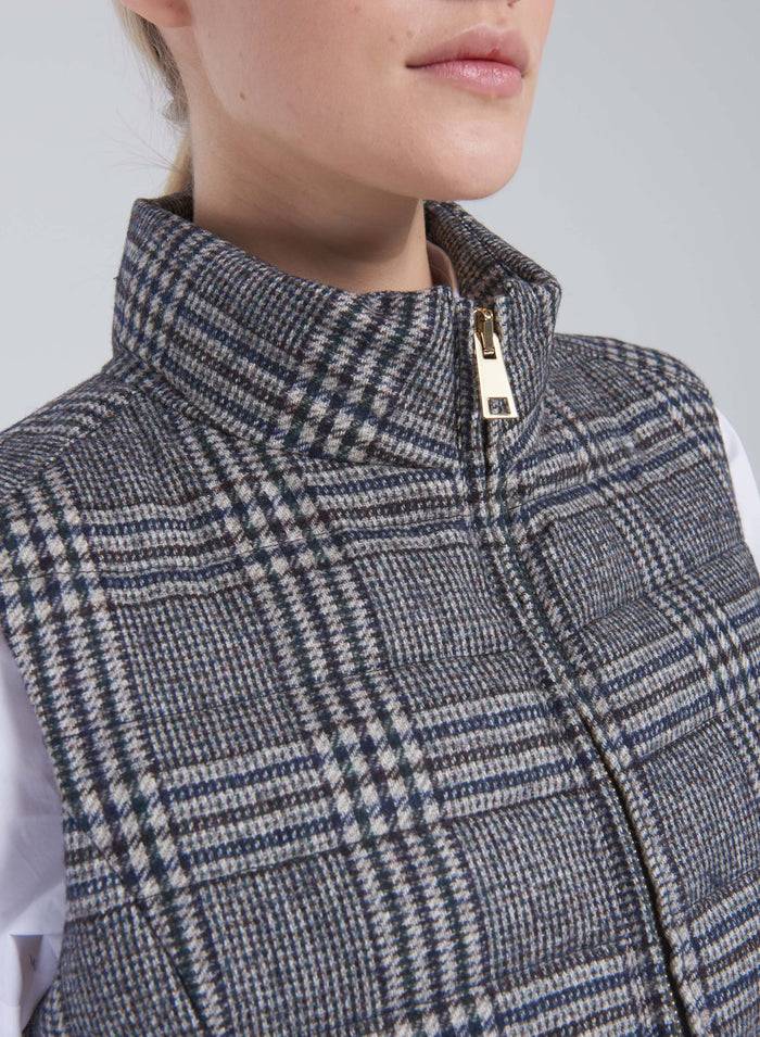 Lorena Antoniazzi GILET IMBOTTITO IN LANA E ALPACA Convenienza