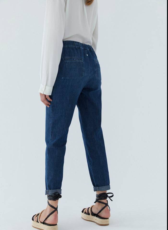Lorena Antoniazzi JOGGERS IN DENIM Qualità