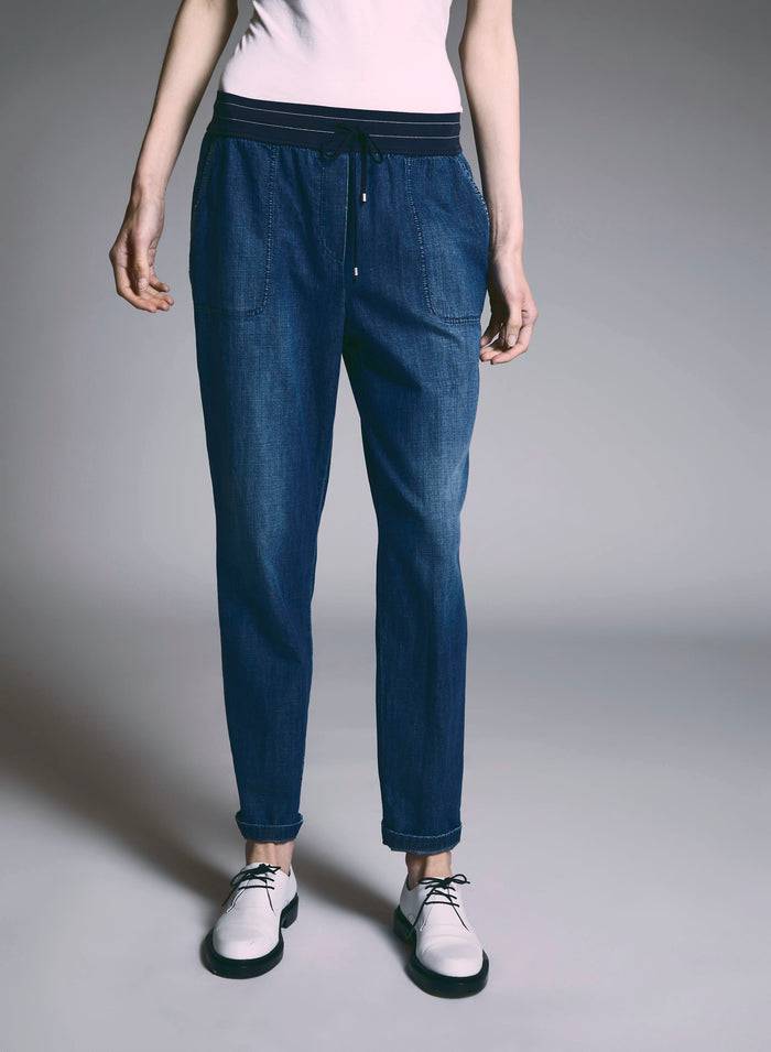 Lorena Antoniazzi JOGGERS IN DENIM Vendita