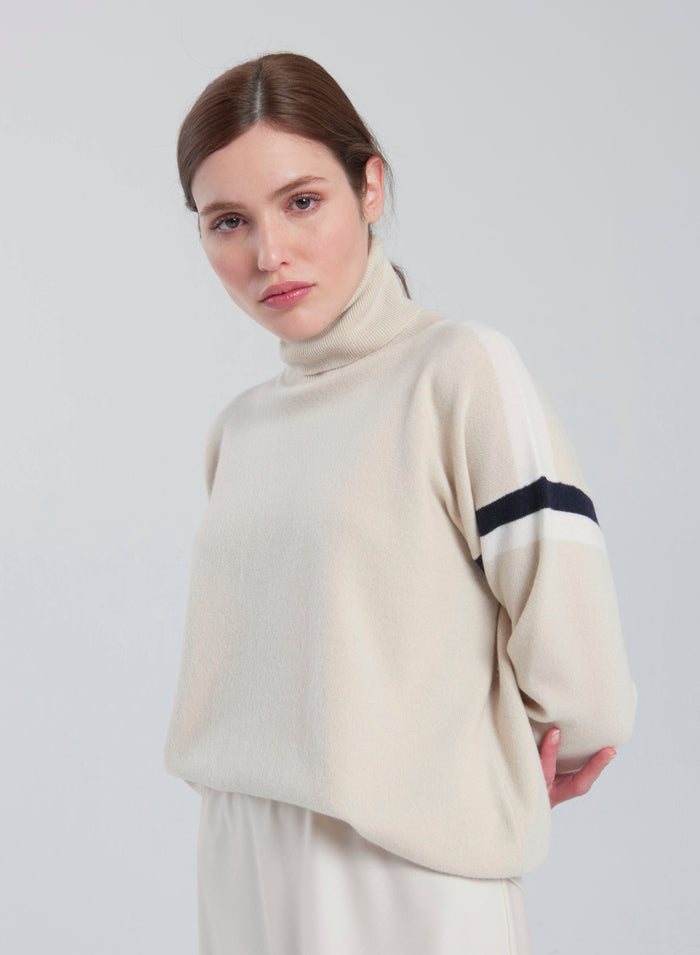 Lorena Antoniazzi MAGLIA IN LANA, CASHMERE E SETA Saldi Di Fabbrica