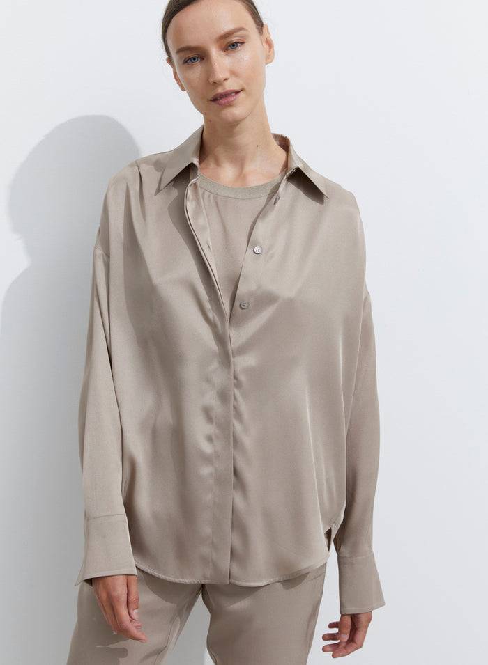 Lorena Antoniazzi CAMICIA IN TWILL DI SETA 2025