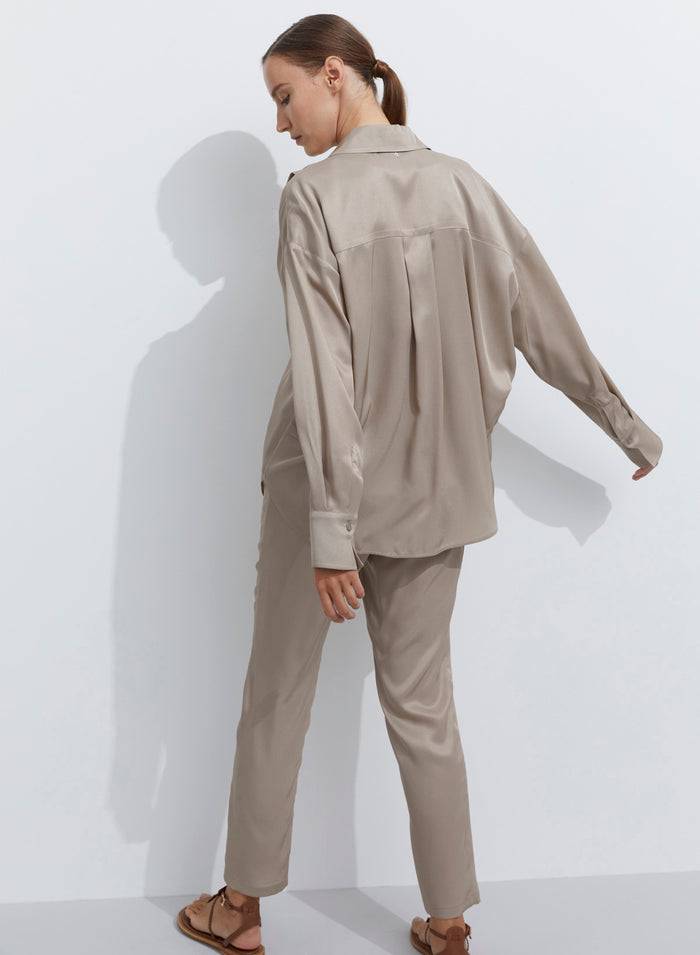 Lorena Antoniazzi CAMICIA IN TWILL DI SETA 2025