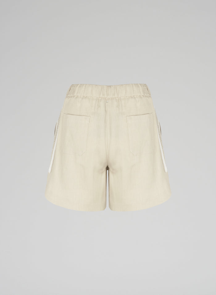 Lorena Antoniazzi PANTALONCINI IN LINO Vendita