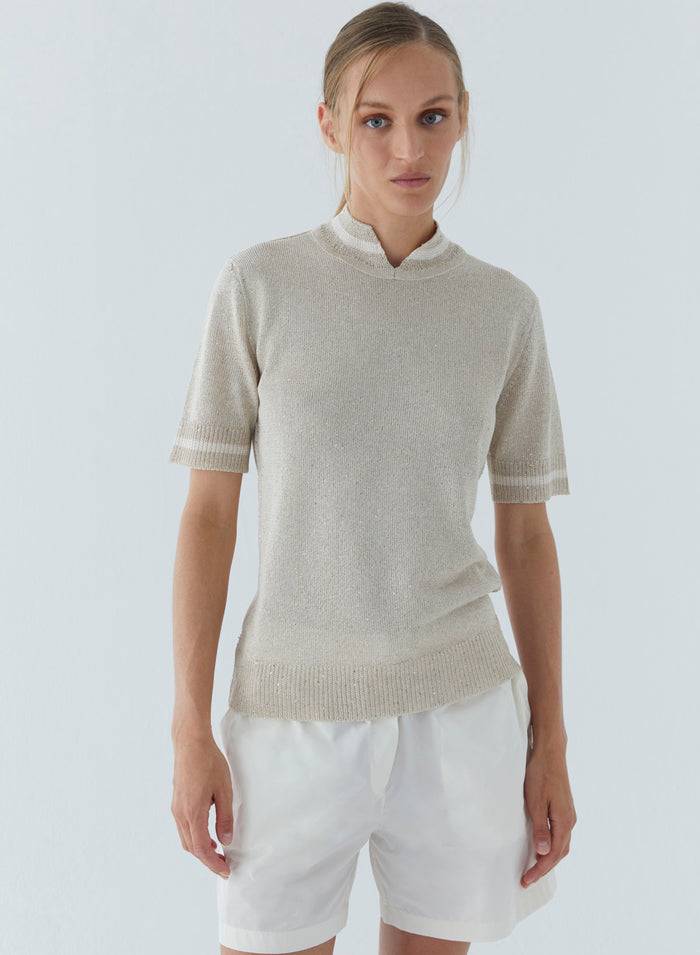 Lorena Antoniazzi TOP IN MAGLIA Presa
