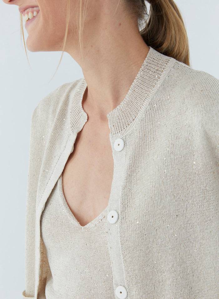 Lorena Antoniazzi CARDIGAN IN MAGLIA Sconto
