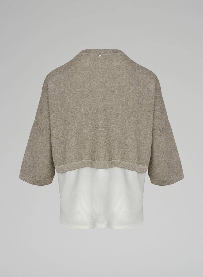 Lorena Antoniazzi MAGLIA CON CAMICIA In Vendita