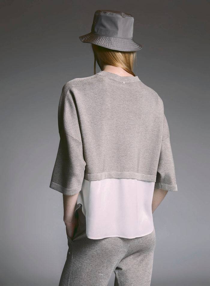 Lorena Antoniazzi MAGLIA CON CAMICIA In Vendita