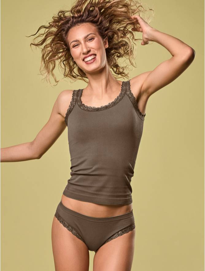Luigi di Focenza SLIP DONNA PIZZO NOCE Promozione Limitata