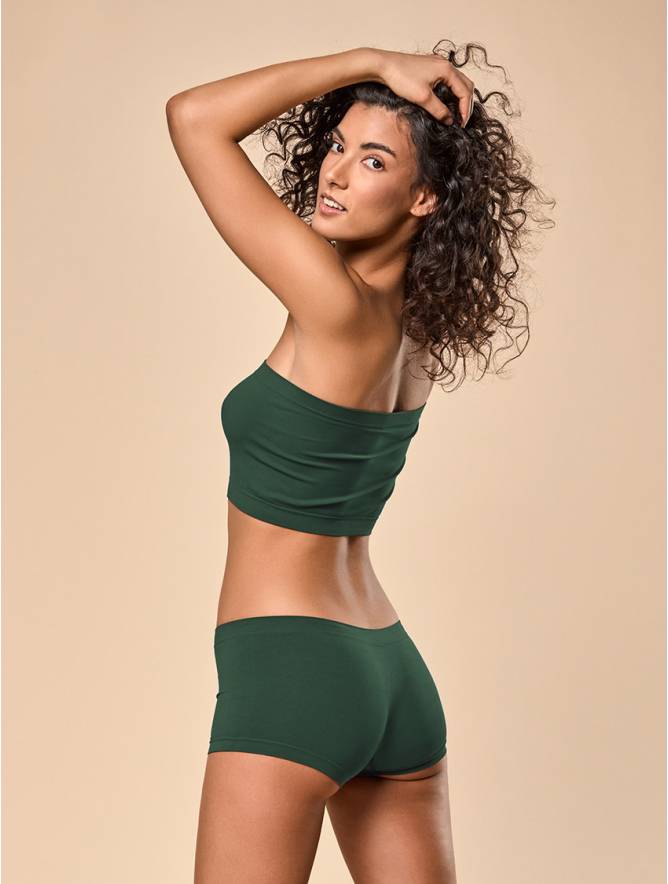 Luigi di Focenza SHORTY DONNA CLASSIC VERDE SCURO In Saldo