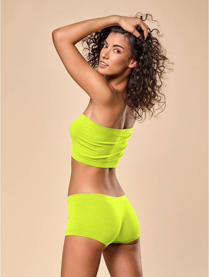 Luigi di Focenza SHORTY DONNA CLASSIC GIALLO FLUO' Qualità Garantita