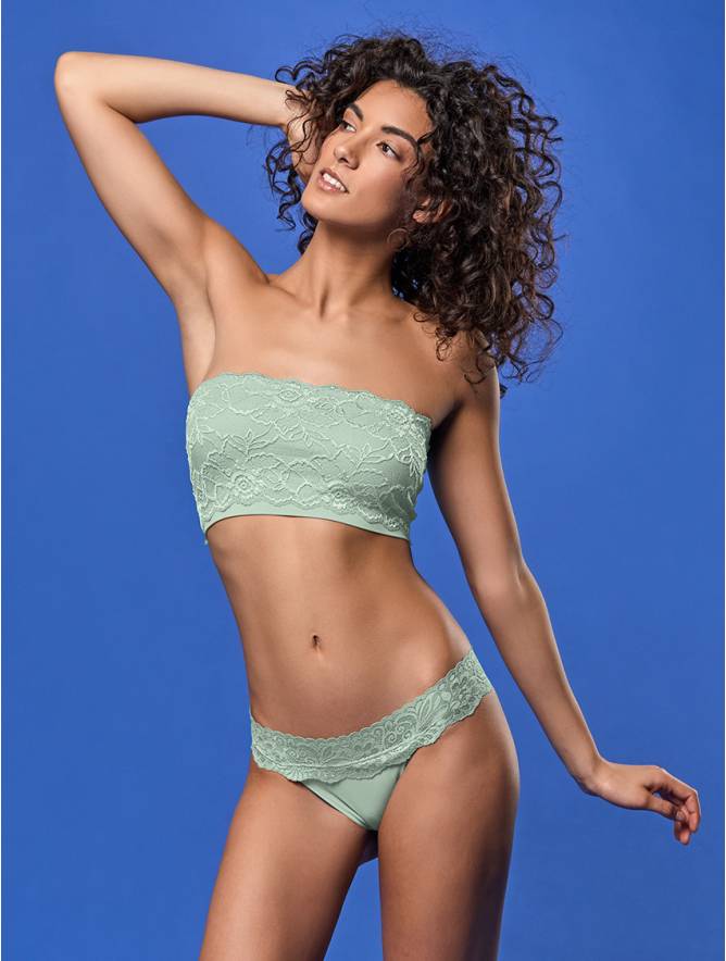 Luigi di Focenza PERIZOMA DONNA PIZZO MENTA Presa