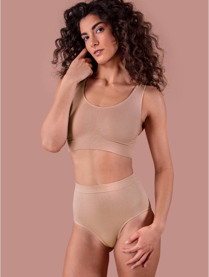 Luigi di Focenza SLIP DONNA CONTENITIVO MIDI NUDO Outlet