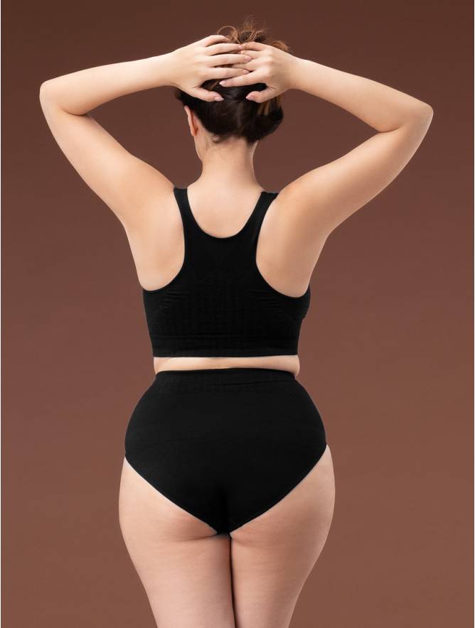 Luigi di Focenza SLIP DONNA CONTENITIVO MIDI NERO Offerta San Valentino