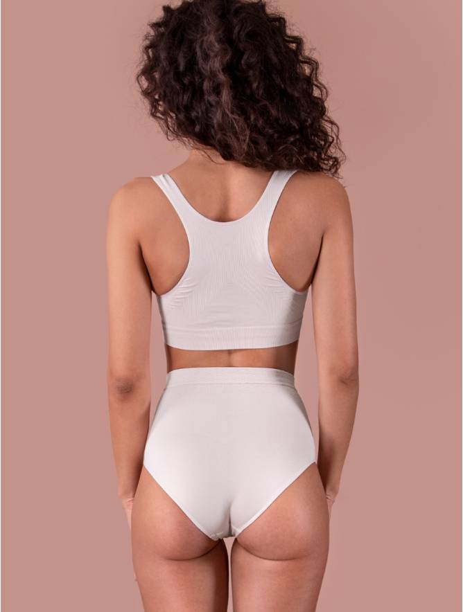 Luigi di Focenza SLIP DONNA CONTENITIVO MIDI BIANCO Offerte