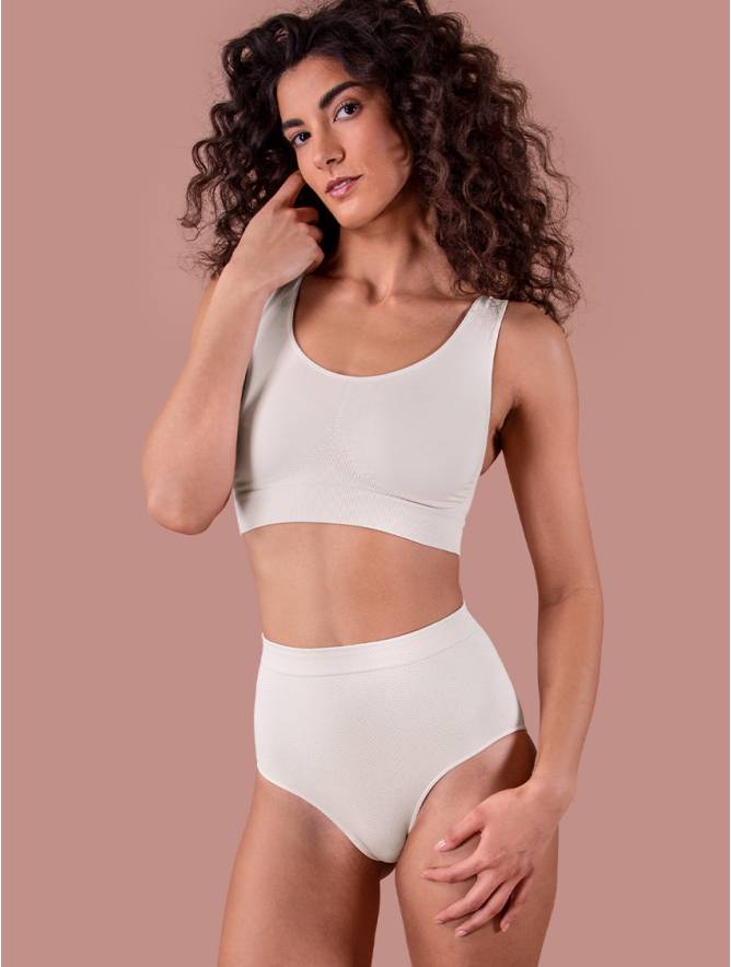Luigi di Focenza SLIP DONNA CONTENITIVO MIDI BIANCO Offerte