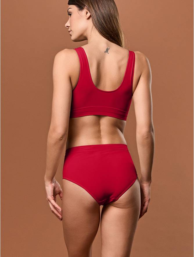 Luigi di Focenza SLIP DONNA MIDI ROSSO Vendita Calda