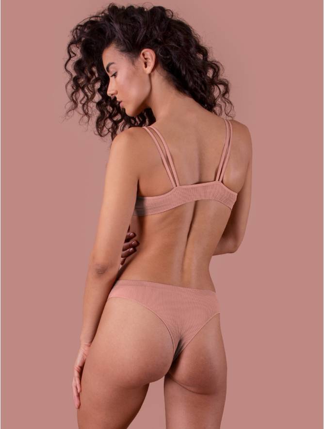 Luigi di Focenza BRASILIANA DONNA COSTINA RIB ROSA ANTICO Offerte