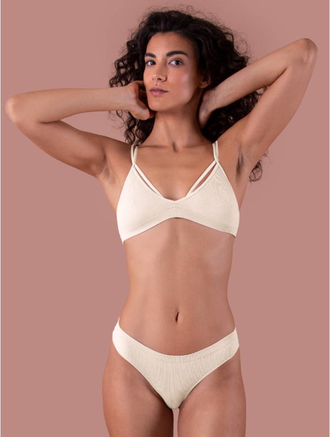 Luigi di Focenza BRASILIANA DONNA COSTINA RIB IVORY I Più Venduti