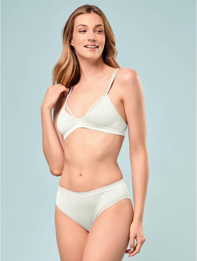 Luigi di Focenza SLIP DONNA V. ALTA COSTINA RIB IVORY Acquista Ora