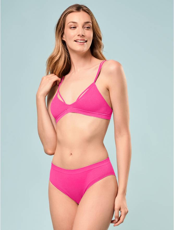 Luigi di Focenza SLIP DONNA V. ALTA COSTINA RIB BUBBLE FLUO' Promozione Limitata