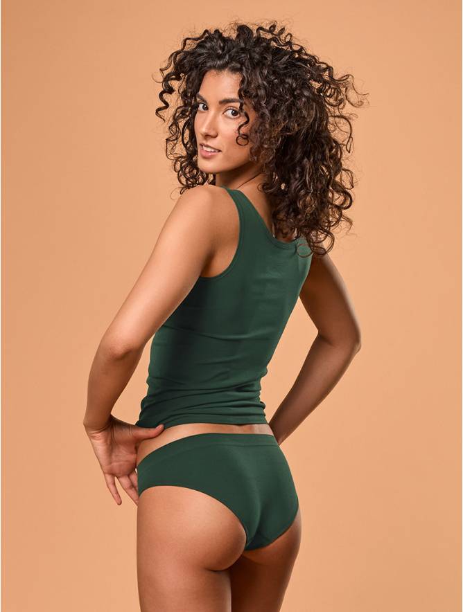 Luigi di Focenza SLIP DONNA VITA ALTA VERDE SCURO Shopping Online