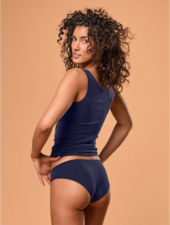 Luigi di Focenza SLIP DONNA VITA ALTA BLU Italia