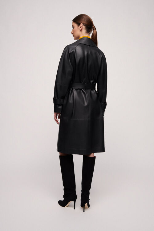 Luisa Spagnoli Velica - Trench in pelle Saldi