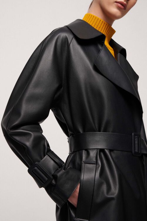 Luisa Spagnoli Velica - Trench in pelle Saldi