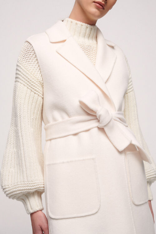 Luisa Spagnoli Sula - Gilet a vestaglia Vendita Calda