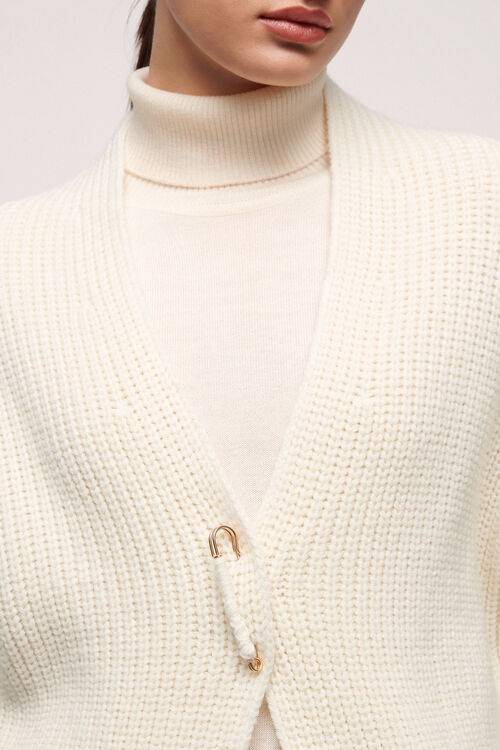 Luisa Spagnoli Mail - Cardigan in lana Saldi Di Fabbrica