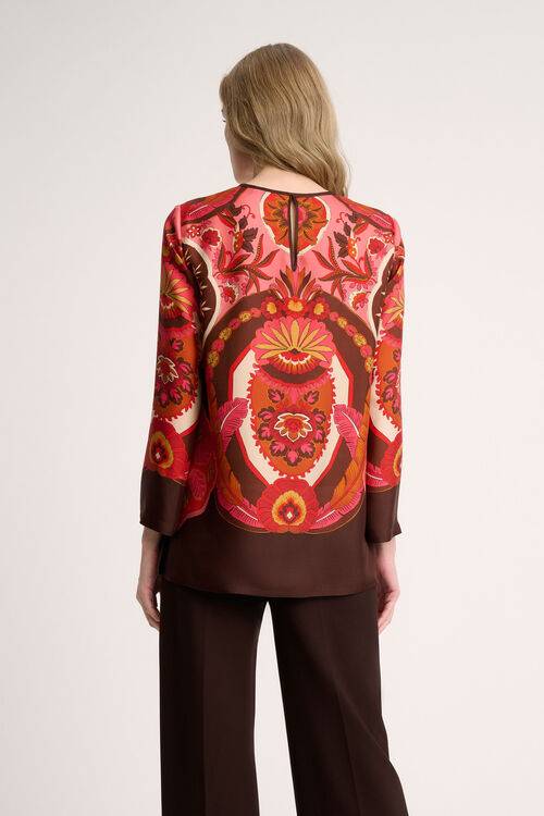 Luisa Spagnoli Laccio - Blusa in pura seta In Linea